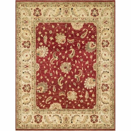 LOLOI RUGS 2 ft. x 3 ft. Majestic Rectangular Shape Hand Knotted Area Rug- Red and Ivory MAJEMM-04REIV2030